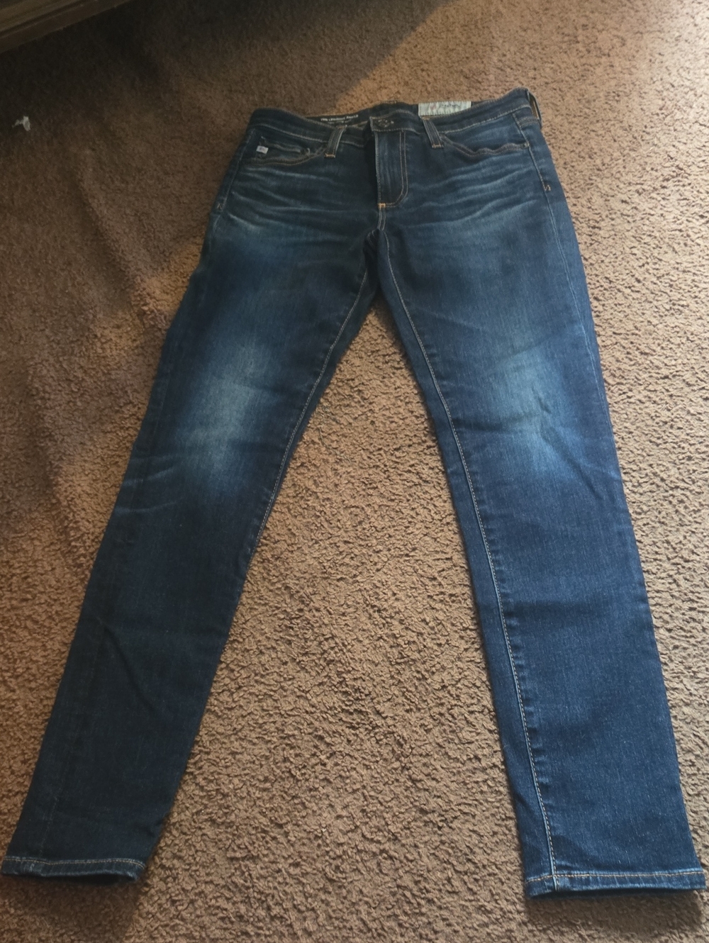 Ag Adriano Goldschmied The Legging Skinny Skinny Ankle Jeans in Dark Blue Wash💫